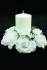 White Candle Ring For Pillar Candle (Lot of 1) SALE ITEM